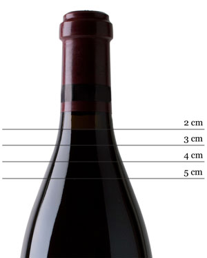 Ullage For Burgundy, Pinot Noir And Wines In Similar Bottles